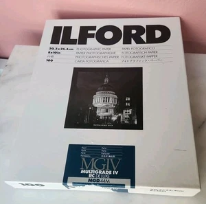 Papel Fotográfico Ilford MGD.44M Multigrado IV RC DELUXE Perla 3.5"X5" 100 Hojas - Imagen 1 de 4