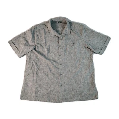 Design Collective By Cintas Men's XL Gray Short Sleeve Button Down Shirt  2 Lot - Image 1 of 4