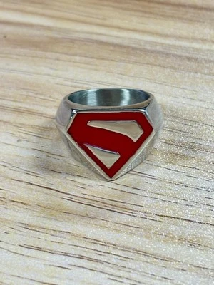 New 2025 Superman Super Hero Ring Red Choice of Size - Image 1 of 4