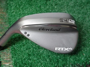 Left Hand Mint Chrome Cleveland RTX-4 Mid 54 degree Sand Wedge Tour Issue S-400 - Picture 1 of 4
