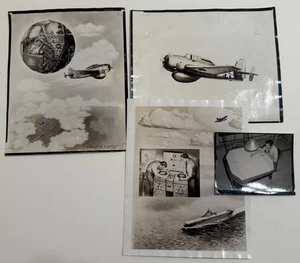 Initial Grumman Avenger WWII APS-20 Early Warning Radar Concept Photo Lot - Picture 1 of 9