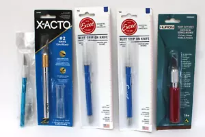 Lotto 5 coltelli hobby Excel, Huron e X-Acto nuovi in confezione - Foto 1 di 3