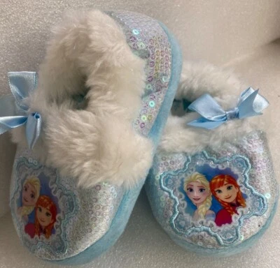  Zapatillas de lentejuelas Disney Frozen para niñas pequeñas talla S 5-6, ¡¡súper lindas!!! Foto 1 de 4