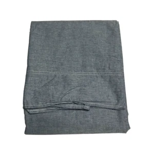 Ralph Lauren CHAMBRAY BLUE TWIN FLAT SHEET Made In USA - Picture 1 of 4
