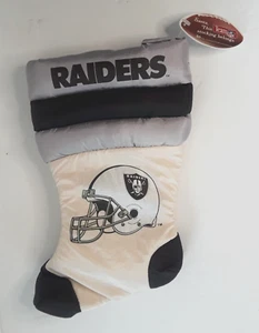 NFL Raiders Holiday Weihnachten Russ Strumpf Neu mit Etikett Größe 15" x 8" - Bild 1 von 2