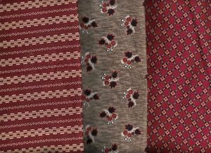 THREE FAT QUARTERS OF REPRODUCTION FABRIC. - Picture 1 of 2