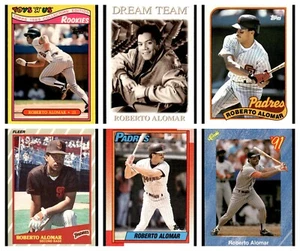 ROBERTO ALOMAR LOT OF 6 BASEBALL CARDS MLB SAN DIEGO PADRES TOPPS UD - Picture 1 of 14