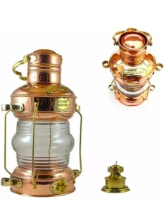 Lámpara de aceite de anclaje de cobre y latón de 14"" linterna náutica para barco marítimo luz para barco - Imagen 1 de 6