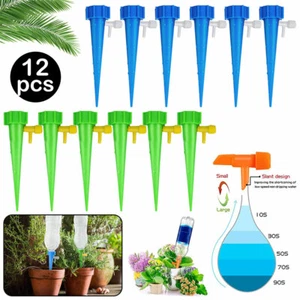 12/24x Bottle Watering Spike Garden Plant Waterer Automatic Drip Irrigation Cone - Picture 1 of 14