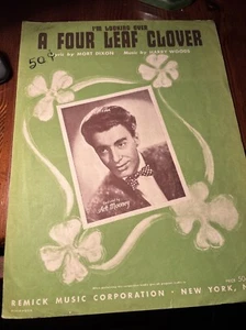 1927 I'M LOOKING OVER A FOUR LEAF CLOVER Sheet Music ART MOONEY by Woods, Dixon - Picture 1 of 3