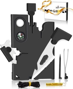 Upgraded Credit Card Tool Multitool - Christmas Stocking Stuffers 18 in 1 Multi- - Picture 1 of 7
