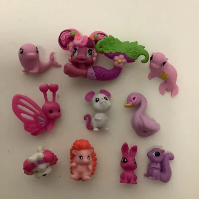 My Little Pony Animal Friends Lot Swan Dog Mouse Butterfly Hedgehog & Mermaid Foto 1 de 4