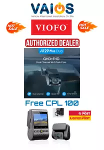 VIOFO A129 Plus Duo Front 2K 1440P +1080P with Wi-Fi GPS + CPL 100 Filter - Picture 1 of 15