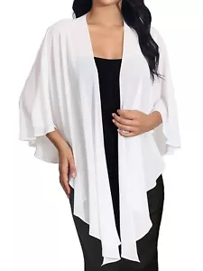 EASEDAILY Women's Shawls and Wraps for Evening Dresses Chiffon Wedding Scarf ... - Picture 1 of 8