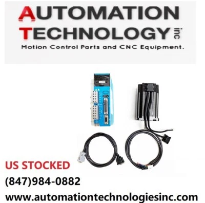 AUTOMATION TECHNOLOGY NEMA34 110VAC Closed Loop Stepper Motor, Driver – Hybrid Servo Kit,1699 oz-in