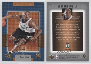 2003-04 Upper Deck Finite Gold /100 Brandon Hunter #213 Rookie RC