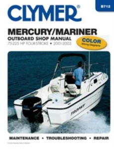 Fuoribordo manuale Mercury/Mariner Four-Stroke 75-225 HP, 2001-2003 officina - Foto 1 di 5