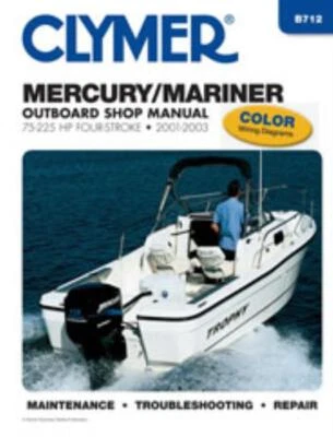 Fuoribordo manuale Mercury/Mariner Four-Stroke 75-225 HP, 2001-2003 officina - Immagine 1 di 4