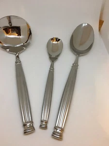 Oneida Stainless OLYMPIA 3 Pc Hostess Set Sugar spoon Ladle Large serving spoon - Picture 1 of 5