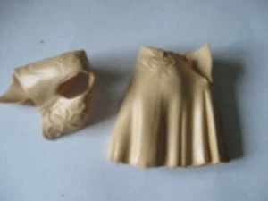 FALDA CREMA VINTAGE Y CHALECO WESTKIT JANE WEST Marx JOHNNY WEST Vaquera Occidental - Imagen 1 de 3