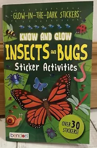 Bendon Know and Glow Insekten and Bugs Glow-in-the-Dark Aufkleber Aktivitätsbuch NEU - Bild 1 von 5