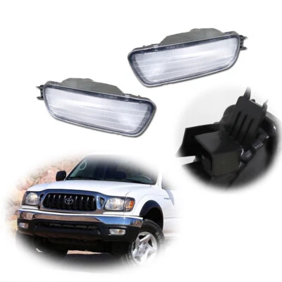 2Pcs Clear Front Bumper Signal Light Housings L & R For Toyota Tacoma 2001-2004  — 第 1/4 张图片