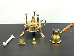 Turkish Coffee Maker Brass Coffee Pot Funnel extra Cotton Fuse سبرتاية 73265 - Picture 1 of 2