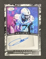 2022 SAGE Artistry Autographs White Arnold Ebiketie Auto RARE