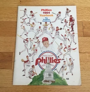 Philadelphia Phillies Official 1984 MLB Baseball Yearbook Mike Schmidt Carlton - Picture 1 of 2