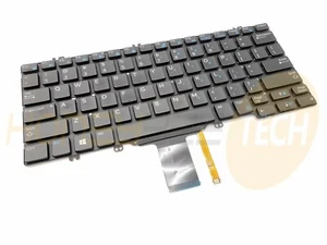 GENUINE DELL LATITUDE 7280 7390 2-IN-1 LAPTOP BACKLIT KEYBOARD 0NPN8 GRADE A - Picture 1 of 2