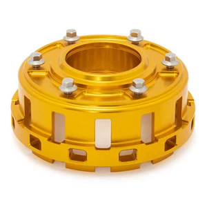 Gold Clutch Basket for Harley Switchback Fat bob Dyna Wide Glide Twin Cam 07-16 - Foto 1 di 11