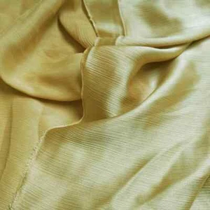 58''Wide By Yard Crinkle Satin Fabric Pleated Satin Chiffon Scarf Shawl Material - Picture 1 of 24