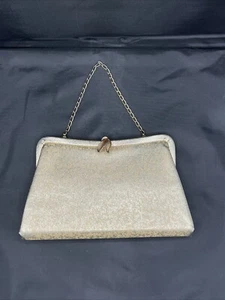 Bolso de Noche Vintage Tono Dorado con Cierre Diseño Hoja - Imagen 1 de 11