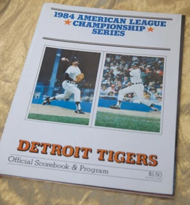 1984 Detroit Tigers ALCS Baseball Program - Picture 1 of 1