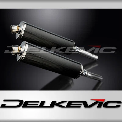 Комплект овального углеродного глушителя выхлопной системы Ducati Monster 620 2002-06 Delkevic Slip On 18 дюймов - Изображение 1 из 4