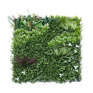 40"x40" Artificial Faux 3D Mix Leaf Privacy Fence Screen Decor Panel Hedge V4 - Picture 1 of 7