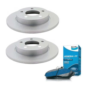 Rear Bendix Brake Pads & Rotors For Mazda 3 Mazda3 BL BK 2.0L 2.2L 2003-2014 - Picture 1 of 1