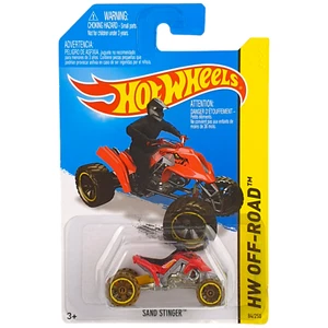 Hot Wheels SAND STINGER HW Off-Road Quad Motorbike Red 84/250 2013 NEW Sent Box - Picture 1 of 4