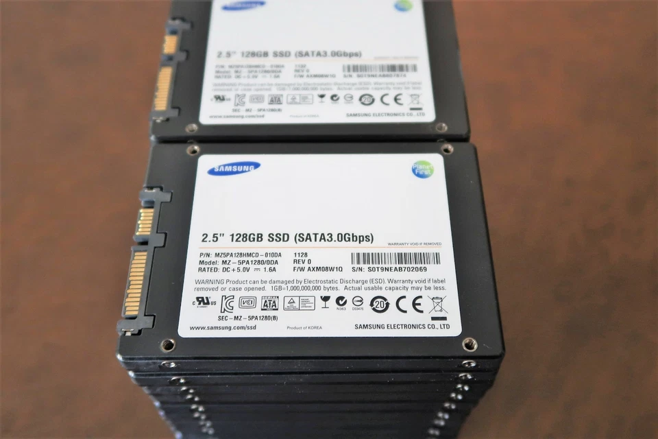 Samsung MZ5PA128HMCD-010DA MZ-5PA1280/0DA REV 0 FW:AXM08W1Q 2.5" 128gb Sata SSD - Image 1 of 1