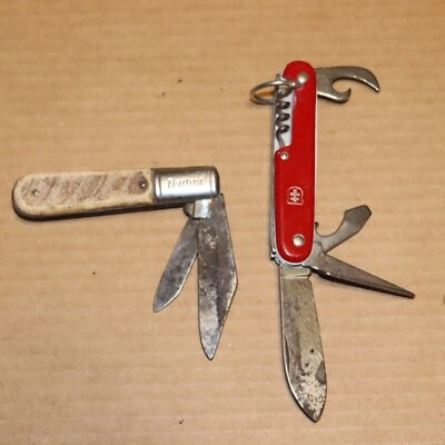 Lot of 2 Knives Barlow Electricians Knife Colonial USA Swiss Army Style. - Image 1 of 4