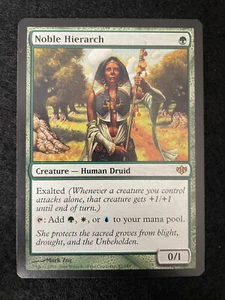 Magic the Gathering Conflux Noble Hierarch Creature Human Druid Rare 87/145 - Picture 1 of 2