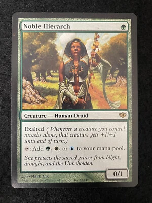 Magic the Gathering Conflux Noble Hierarch Creature Human Druid Rare 87/145 - Image 1 of 2