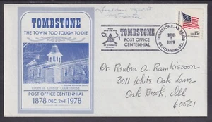Geraldine Specst, Tombstone, Arizona Postmaster, signed Tombstone PO Centennial - Picture 1 of 1