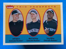 2005 Fleer Tradition Jeff Baker Matt Holliday Tony Miller #310