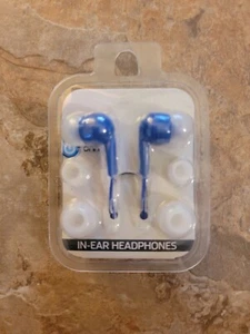 NEW Set of ONN In-Ear Headphones | Blue | 3 sizes soft tips | Same Day Shipping! - Picture 1 of 2