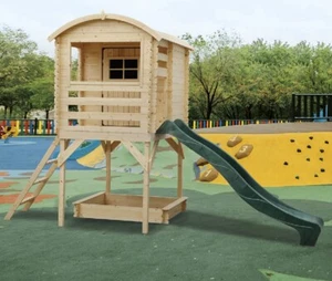 Casetta Casina legno JOY per Bambini cm 163x118 Gioco Giardino - Foto 1 di 4