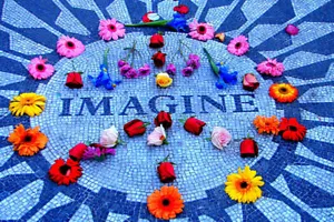 Imagine Non-Flocked Blacklight Poster 24" X 36" - Picture 1 of 3