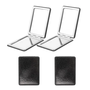 4 Pcs Portable Foldable Small Mirror Folding Metal Pocket Handbag Makeup - Picture 1 of 18