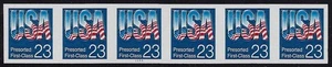 2607c - XF-SUP Imperf Error / EFO PNC6 #1111 "USA" Mint NH Cat $450++ - Bild 1 von 2