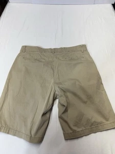 Pantalones Cortos Chinos Elásticos Claiborne Para Hombre Caqui Talla 34 Frente Plano Informales Mezcla de Algodón - Imagen 1 de 5